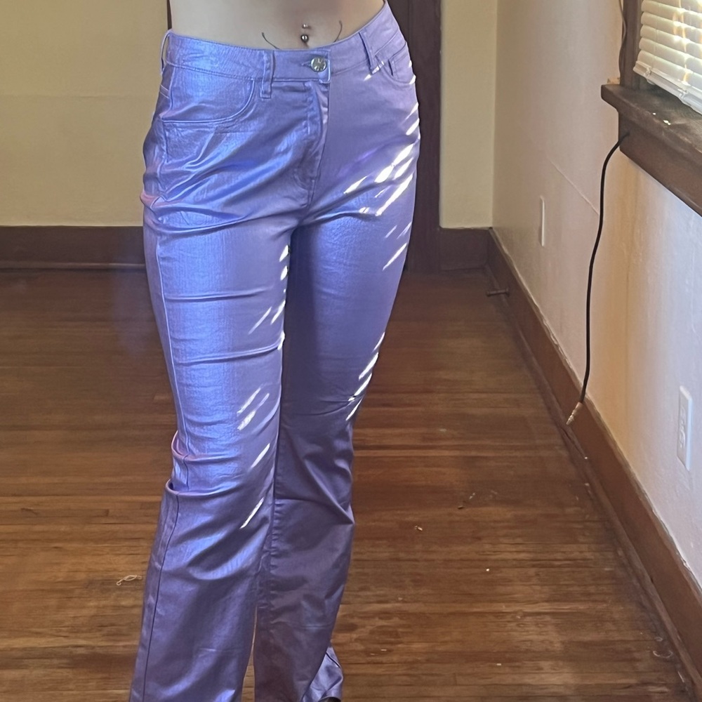 Delia’s purple metallic pant
